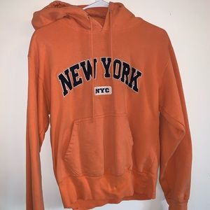 Orange New York Hoodie